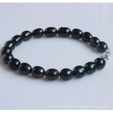 Bracelet AAA noir pour perles d&#39;eau douce (EB1555-1)
